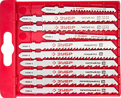Набор полотна для эл/лобзика ЗУБР по дереву и металлу, пласт. бокс, 10 шт. (15580-H10)