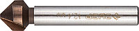 Зенкер конусный ЗУБР Ø 12.4 x 56 мм, для раззенковки М6 (29732-6)