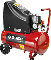 Компрессор воздушный ЗУБР, 1500 Вт, 190 л/мин, 24 л,безмасляный (ЗКП-190-24-1.5)