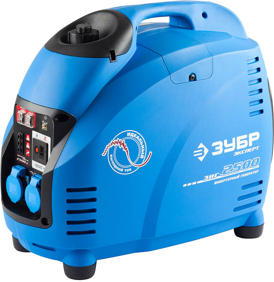 Генератор бензиновый, ЗУБР, 2.2/2.5 кВт, Инверторный, однофазный, синхронный  (ЗИГ-2500), фото 1