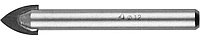 Сверло по стеклу и кафелю STAYER 12 мм, 2-х резцовый хвостовик цилиндрический (2986-12)