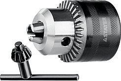 Патрон для дрели STAYER 10 мм, 1/2", ключ в комплекте, ударный (29055-10-1/2)