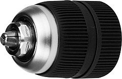 Патрон для дрели ЗУБР 0.8-10 мм, 1/2", быстрозажимной, с фиксатором (29072-10-1/2_z01)