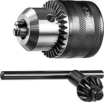 Патрон для дрели ЗУБР 13 мм, 1/2", ударный, ключевой, серия "Профессионал" (2908-13-1/2_z02)