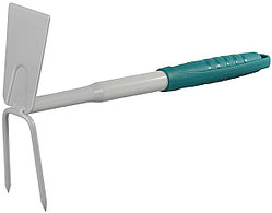 Мотыжка садовая, Raco, 320 мм, 53 мм, 2 зубца, прямое лезвие (4207-53486)