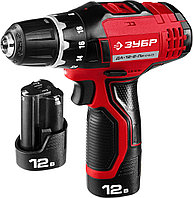 Дрель-шуруповерт "Суперкомпакт М3", ЗУБР, Li-Ion, 12 В, 2 АКБ (ДА-12-2-Ли КНМ3)