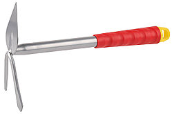 Мотыжка садовая Grinda, 310 мм, 2 зубца, коннекторная система, сердцевидное лезвие (8-421437_z01)