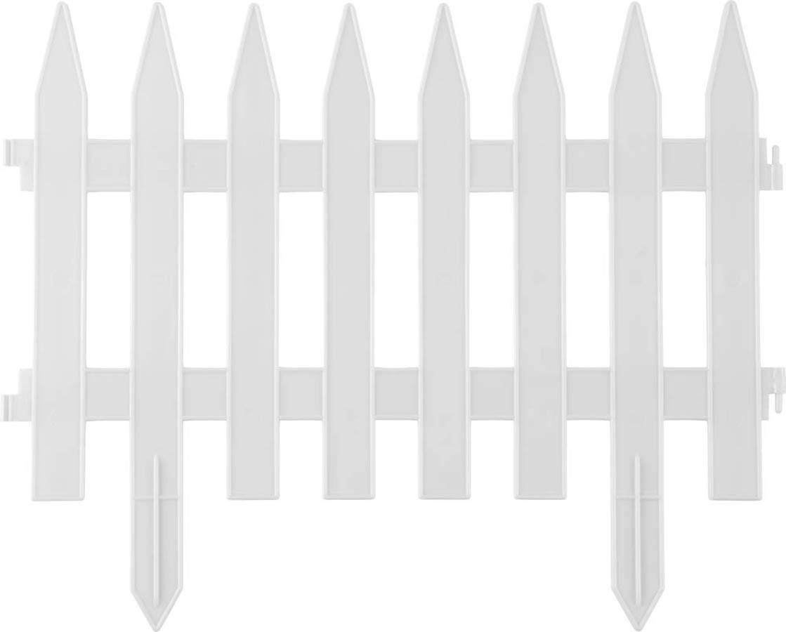 Забор декоративный КЛАССИКА, Grinda, 28х300 см, белый (422201-W) - фото 1 - id-p108752007