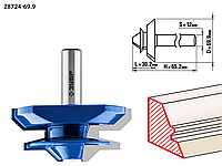 Фреза кромочная для углового сращивания, ЗУБР 69.9 x 30.2 мм, хвостовик 12 мм,по дереву (28724-69.9)