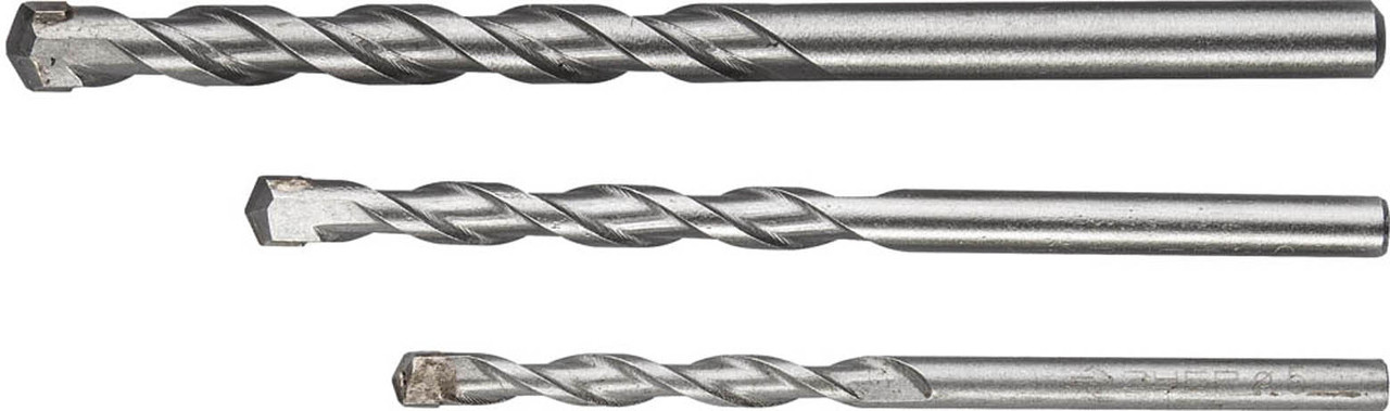 Набор сверл по бетону ЗУБР 3 шт: Ø 5-6-8 мм (2922-H3), фото 1