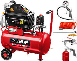 Компрессор воздушный 240 л/мин, 24 л, ЗУБР 1500 Вт (КПМ-240-24 Н6)