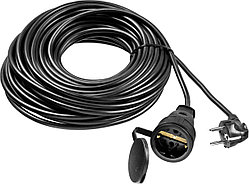 Удлинитель электрический силовой ЗУБР, 20 м, 3500 Вт, 1 гнездо, IP44 (55020-20)