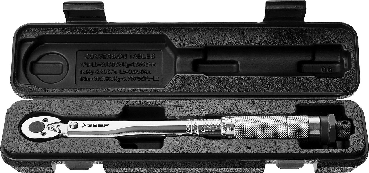 Ключ динамометрический, ЗУБР, 1/4", 2 - 24 Нм, серия "Профессионал" (64091-025), фото 1