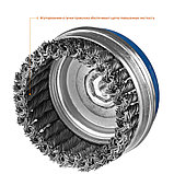Щетка чашечная для УШМ, ЗУБР, Ø 120 мм, проволока 0.5 мм, усиленная (3527-120_z02), фото 4