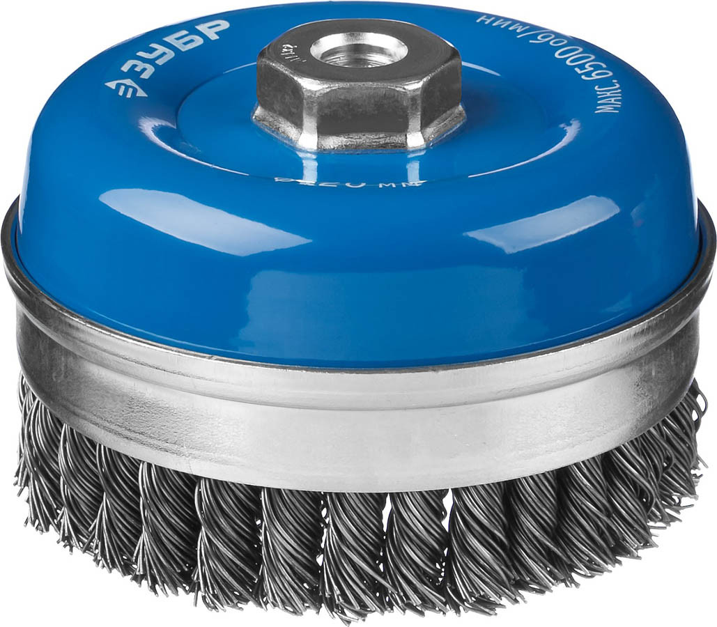 Щетка чашечная для УШМ, ЗУБР Ø 120 мм, проволока 0,8 мм, серия "Профессионал" (35271-120_z02), фото 1