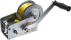 Лебедка ручная барабанная ЗУБР, 0,9 т., 10 м., тяговая, ленточная, серия "Профессионал" (43115-0.9)