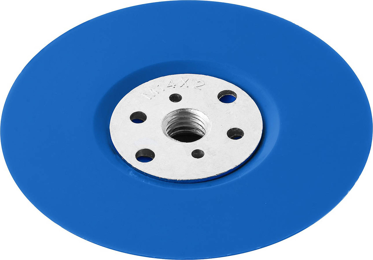Тарелка опорная для УШМ, ЗУБР Ø 115 мм, М14, на шайбе, серия "Профессионал" (35775-115) - фото 2 - id-p108753875