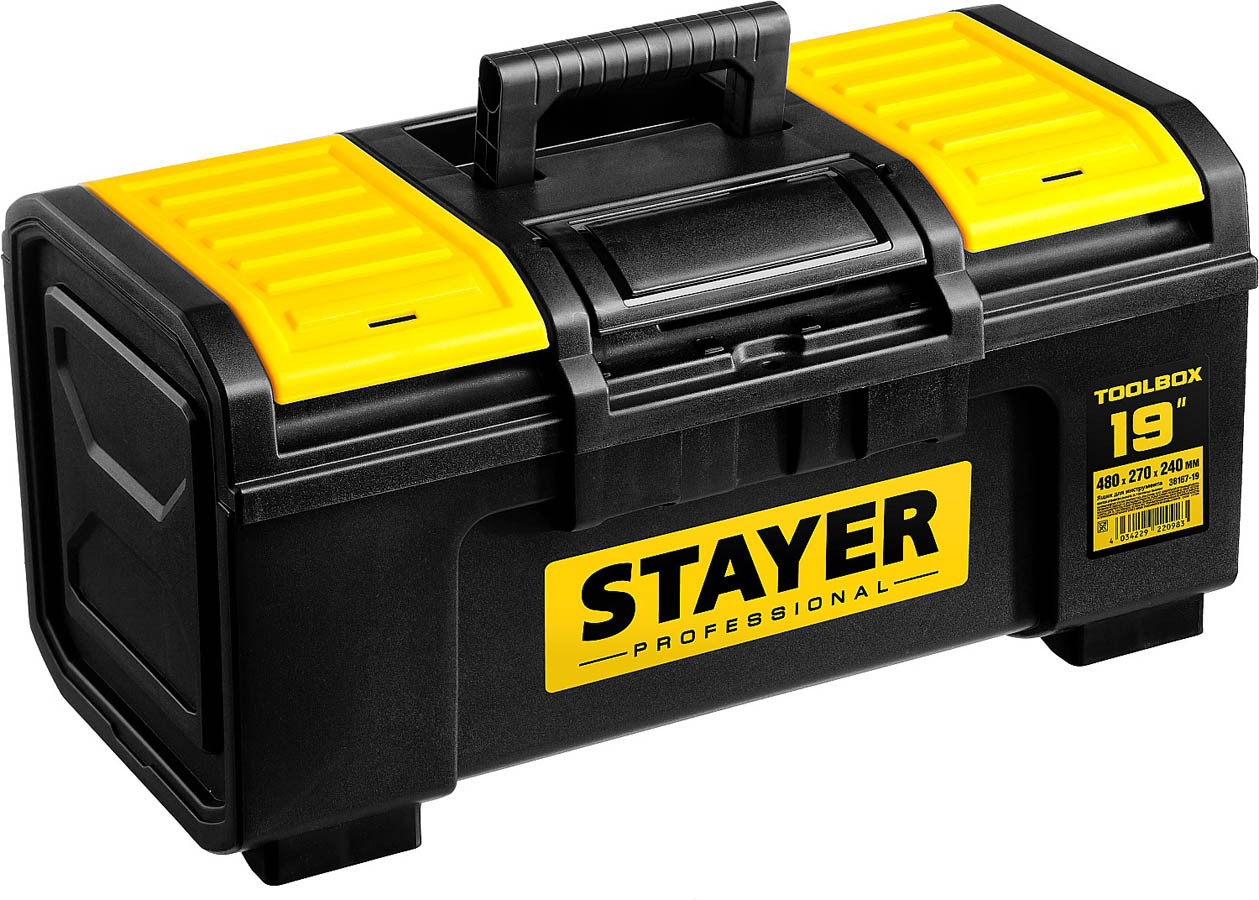 Ящик для инструмента "Toolbox-19" Stayer, 480*270*240 мм, пластиковый, серия "Professional" (38167-19) - фото 1 - id-p108751206