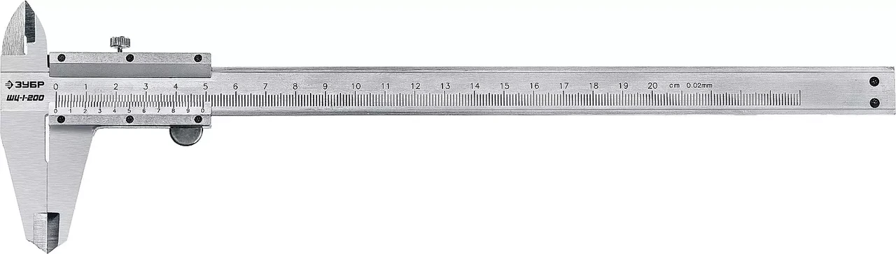 Штангенциркуль стальной ШЦ-1-200, ЗУБР 200 мм (34514-200) - фото 1 - id-p108755611
