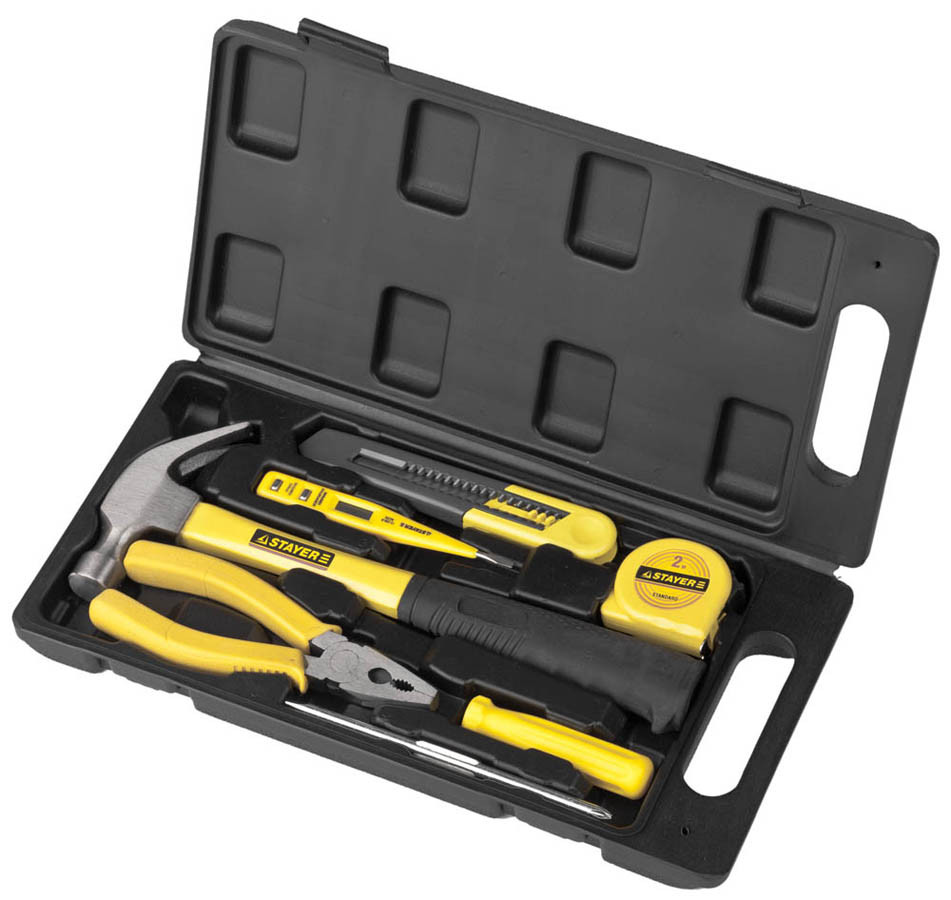 Набор инструментов для ремонтных работ STANDARD ТЕХНИК, STAYER, 7 шт. (22051-H7), фото 1