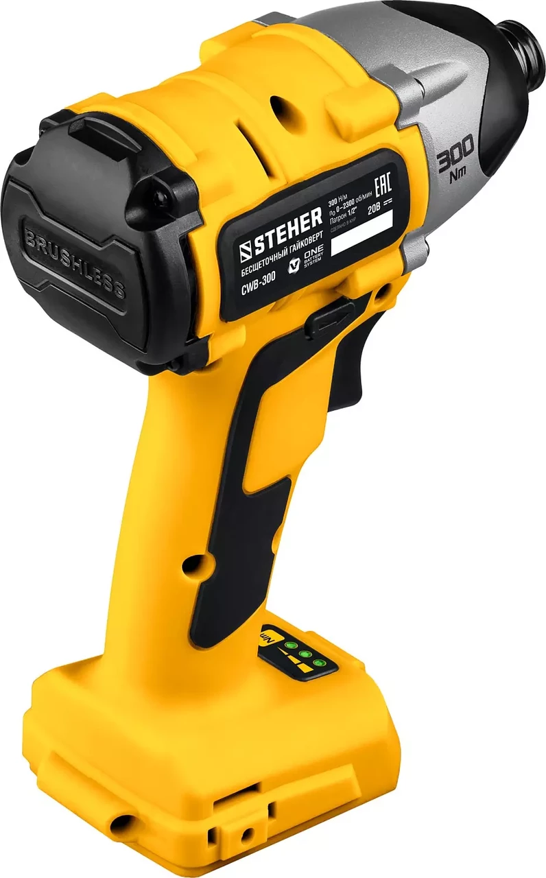 Винтоверт ударный, STEHER (Штехер) 20В, Li-Ion, без аккумулятора, в коробке, бесщеточный, аккумулятораный, фото 1