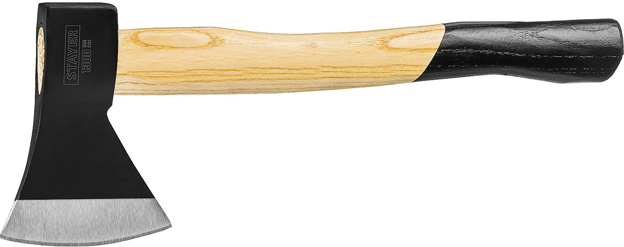 Топор кованый, STAYER, 1300 г, с деревянной рукояткой 430 мм (20610-13_z01) - фото 1 - id-p108754919