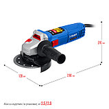 Углошлифовальная машина (болгарка) ЗУБР, 1100 Вт, 125 мм, регулировка оборотов, серия "Профессионал", фото 3