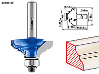 Фреза кромочная калевочная №3, ЗУБР 35 x 15 мм, радиус 5.5 мм, по дереву (28703-35)