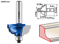 Фреза кромочная калевочная №7, ЗУБР 31.8 x 15.5 мм, радиус 7.95 мм, по дереву (28709-31.8)