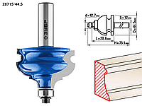 Фреза кромочная фигурная №4, ЗУБР 44.5 x 28.6 мм, хвостовик 12 мм, по дереву (28715-44.5)