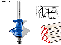 Фреза кромочная фигурная №6, ЗУБР 34.9 x 27.1 мм, хвостовик 8 мм, (многопрофильная), по дереву (28)