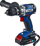 Дрель-шуруповерт, ЗУБР 20 В, бесщеточная , 2 аккумулятора (2Ач), в кейсе, серия "Профессионал" (DB-201-22), фото 5