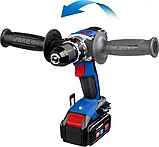 Дрель-шуруповерт, ЗУБР 20 В, бесщеточная, 2 аккумулятора (4Ач), в кейсе, серия "Профессионал" (DB-201-42), фото 2