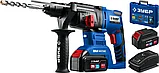 Перфоратор ЗУБР 20В бесщеточный, 2 аккумулятора (4Ач), в кейсе, серия "Профессионал" (PB-260-42), фото 2