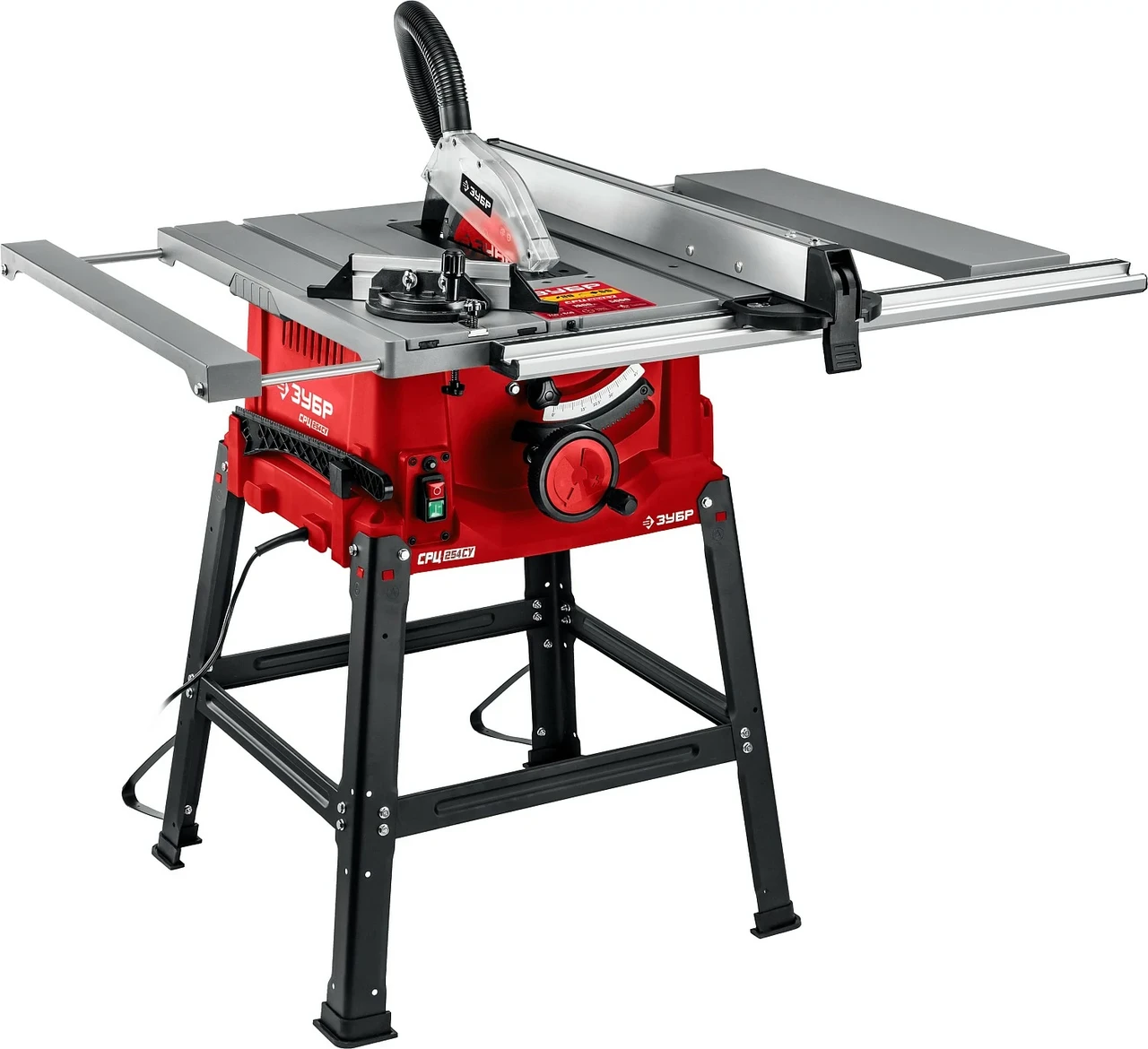 Дисковая пила по дереву ЗУБР 1900 Вт, напольная, со станиной и удлинителем (СРЦ-254су), фото 1