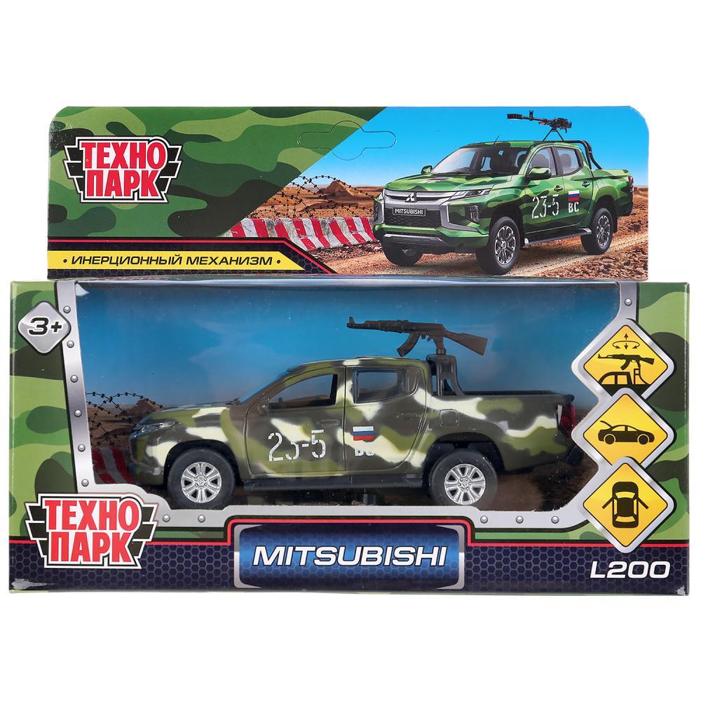 Технопарк Металлическая модель Mitsubishi L200 Pickup, 13 см. камуфляж, фото 1