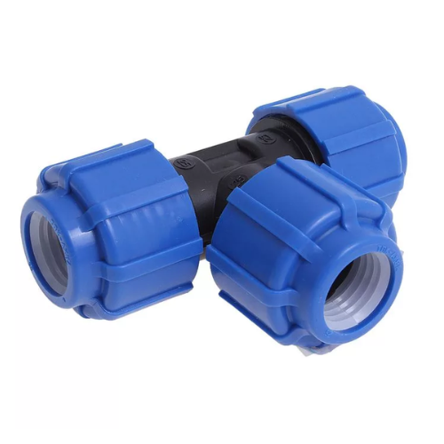 Тройник ПНД соединительный компрессионный 110x110x110 мм