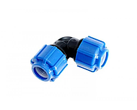 Отвод ПНД соединительный компрессионный 40х32 мм