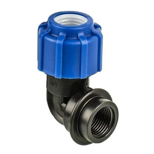 Отвод с внутренней резьбой компрессионный ПНД 20 мм 3/4 дюйма