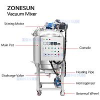 ZONESUN ZS-VM100 смеситель с вакуумным нагревом 100л