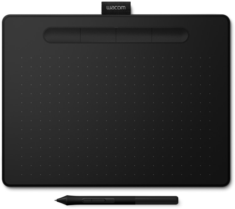 Графический планшет Wacom Intuos M Bluetooth Black черный - фото 1 - id-p108759778