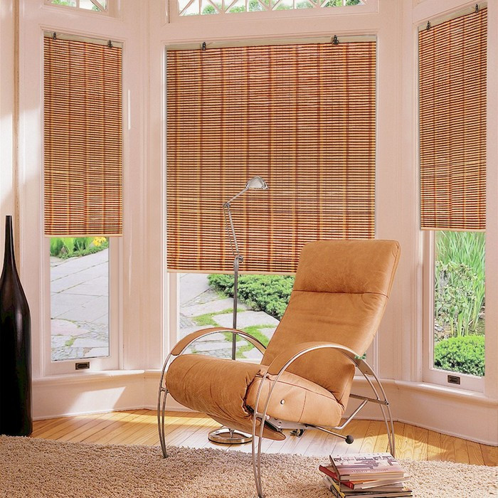 Бамбуковые шторы на окна 100 см - фото 1 - id-p108760412