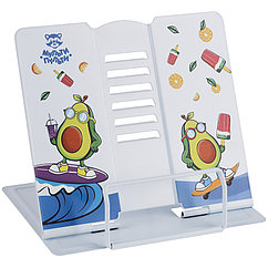 Подставка для книг Мульти-Пульти "Авокадо", регулируемый угол наклона, металлическая, с рисунком на