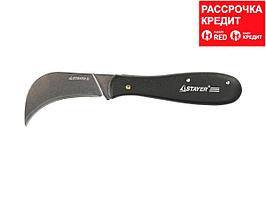 Нож STAYER "PROFI" складной, для листовых материалов, 200мм (09291)