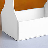Кашпо деревянное 20×12.5×20 см Стелла Моно, с ручкой, белый Дарим Красиво, фото 4