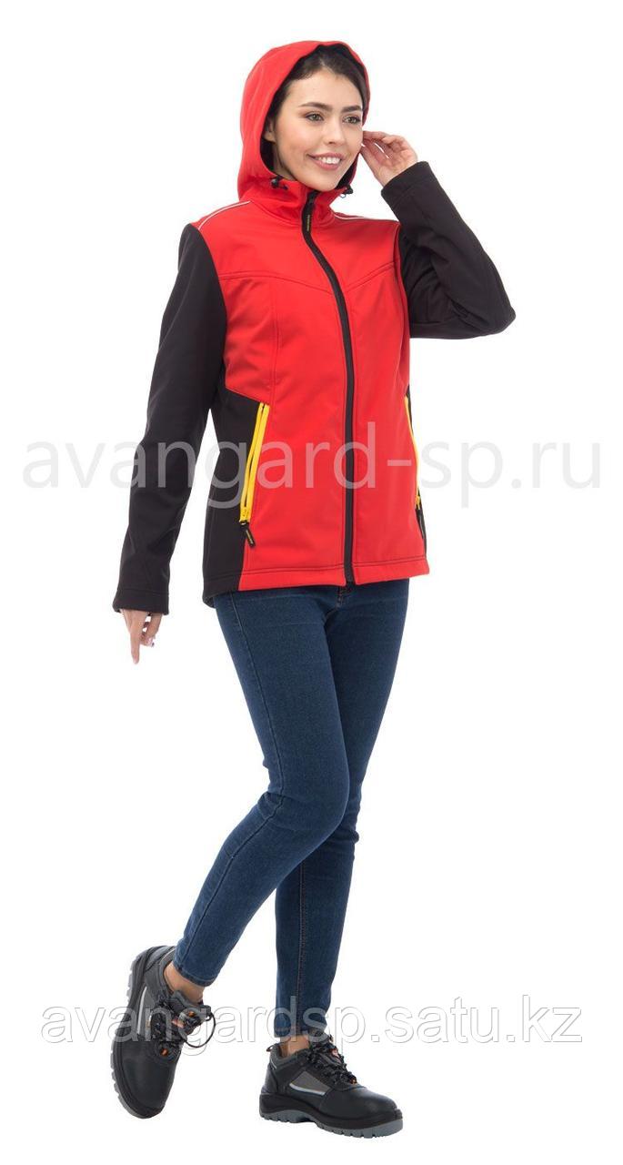 Куртка женская софтшелл "Тайм" с капюшоном - фото 3 - id-p108762652