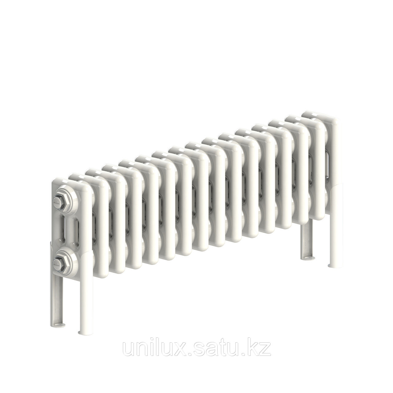 Радиатор 3x-трубчатый дизайнерский Unilux, 19см, 16 секций, 5.5 м², белый глянец - фото 3 - id-p108763185