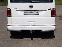 Защита задняя (уголки) 60,3 мм ТСС для Volkswagen Caravelle 2017-