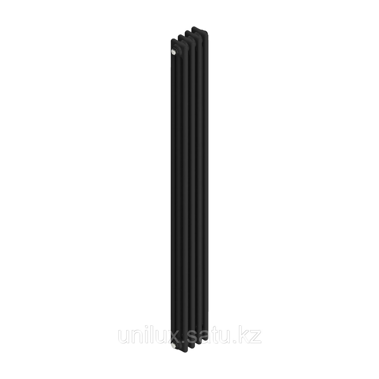 Радиатор 3x-трубчатый дизайнерский Unilux, 180см, 4 секции, 9.5 м², чёрный мат - фото 4 - id-p108764504