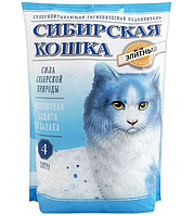 Гель-наполнитель Сибирская кошка для кошачьего туалета 4 л